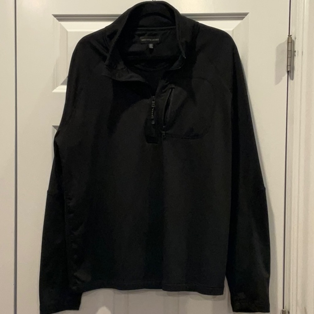 Men's Black Quarter-Zip Jacket
